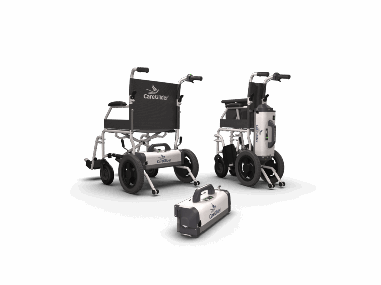 caregiver powered mobility chair - product rendering set